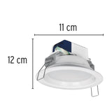 LAMPARA VOLTECK D/EMPOTRAR L.D 12 LED  5W DOL-5L/EMP-100L