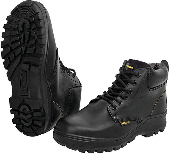 Zapato Industrial con Casquillo Negros Talla 27 Pretul ZC-027N
