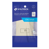 Placa Italiana Marfil Volteck PA-TE-I