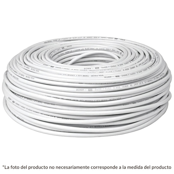 CABLE THW VOLTECK N0 14 BLANCO C/100 MTS. CAB-14B