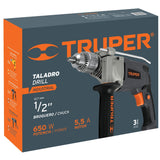 Taladro Industrial 1/2 650W Truper TAL-1/2N